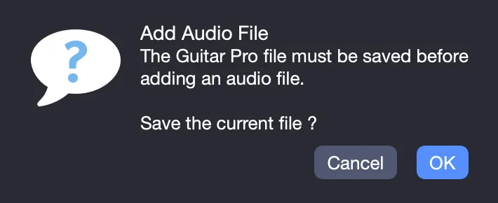 Save prompt before import