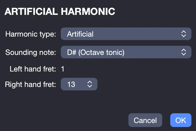 Artificial Harmonic Window