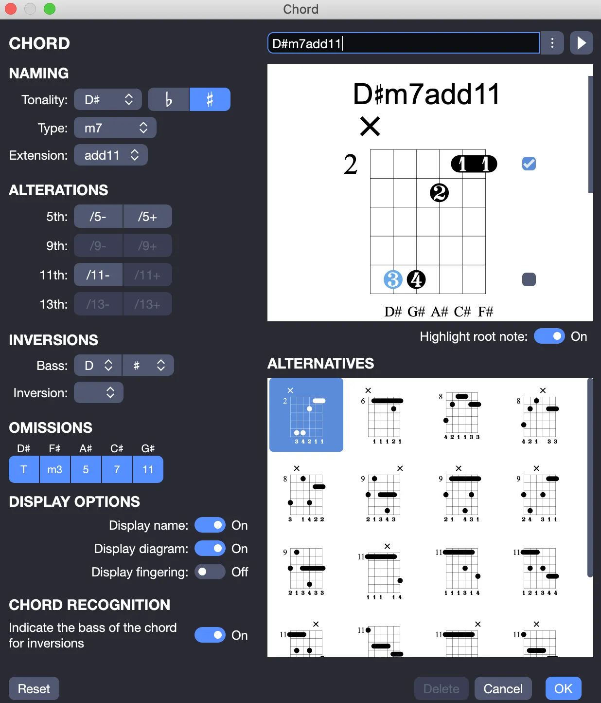 Creating a chord diagram