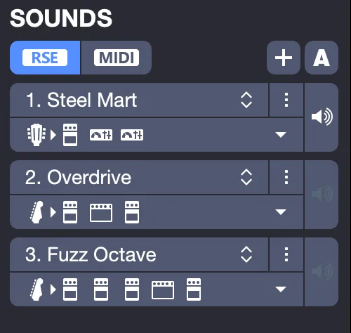 List of track sounds