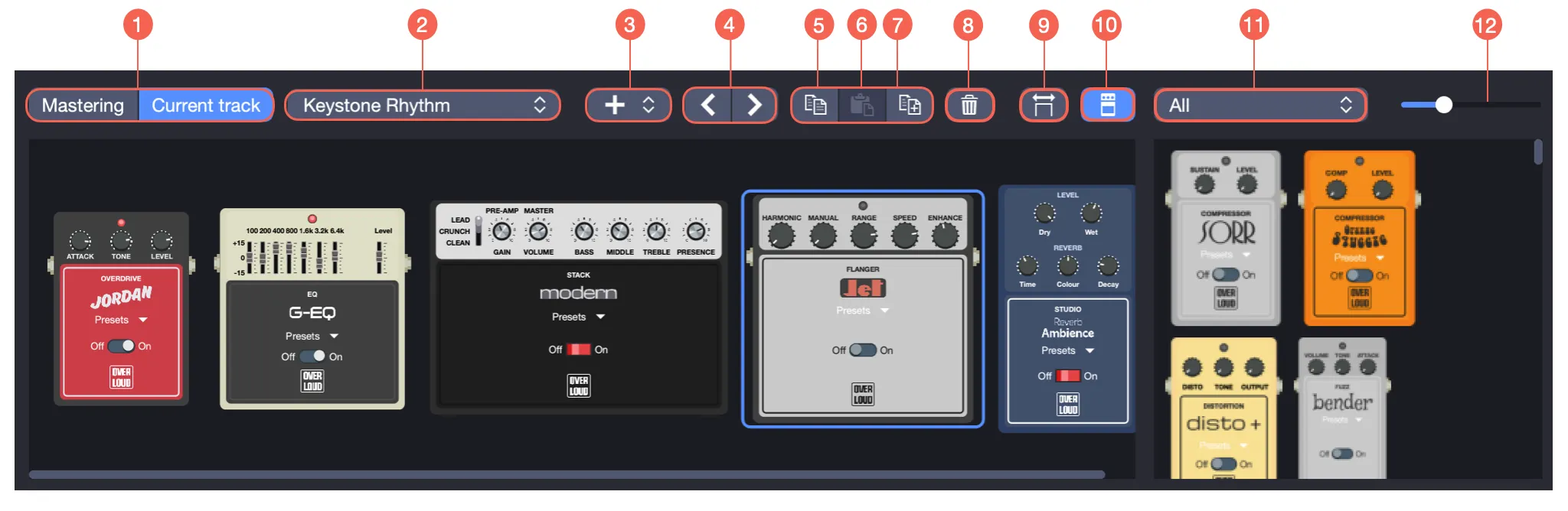 Pedalboard window