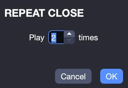 Repeat close window
