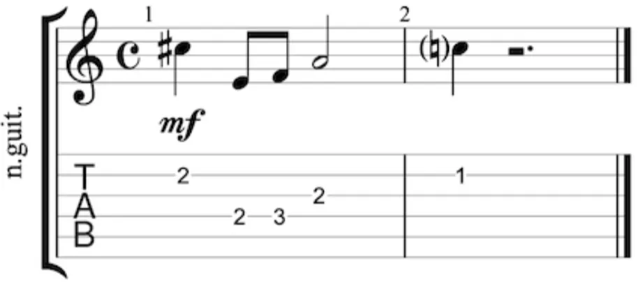 Courtesy accidentals