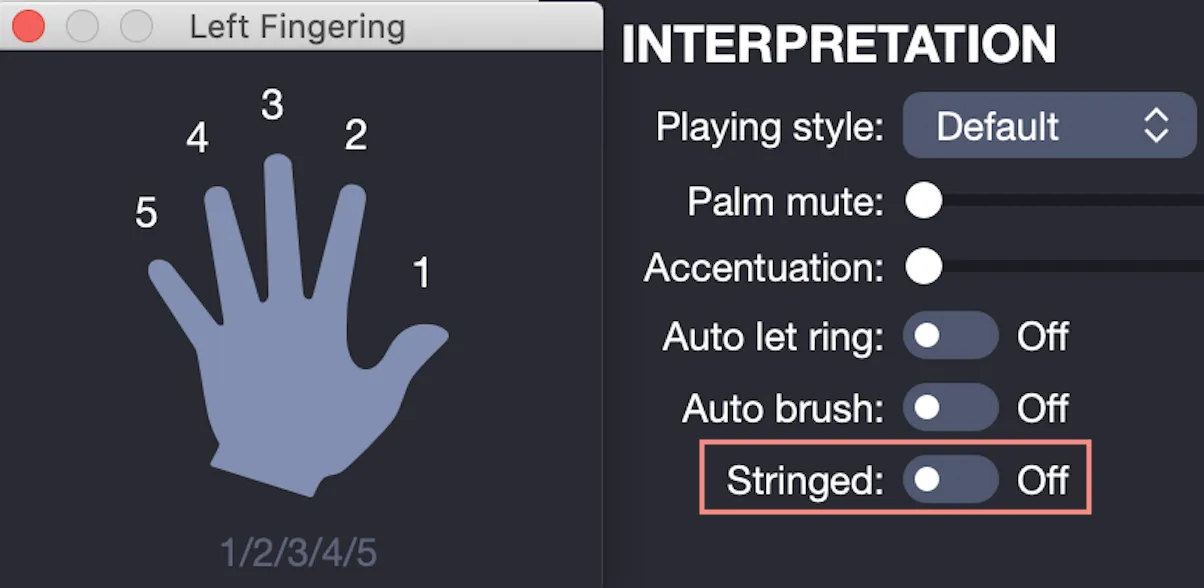 Piano fingerings