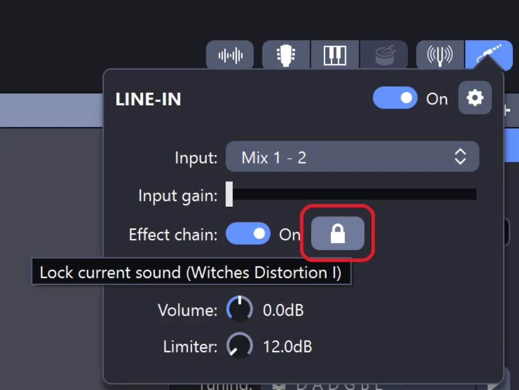 Line In lock
