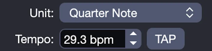 Decimal tempo