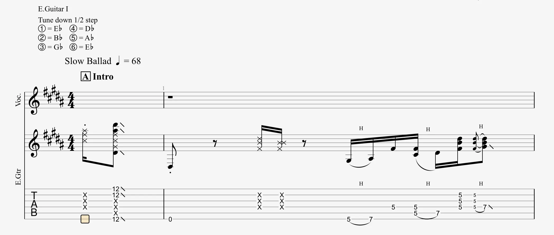 Score with option enabled