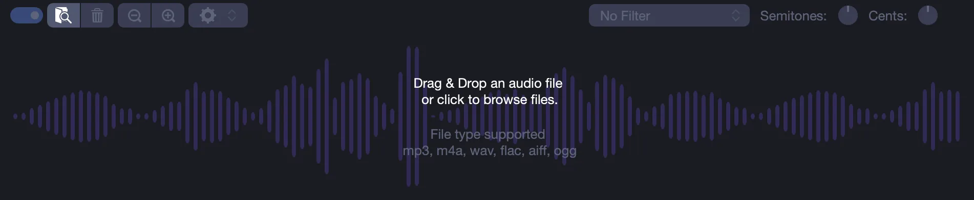 Importation d’un fichier audio