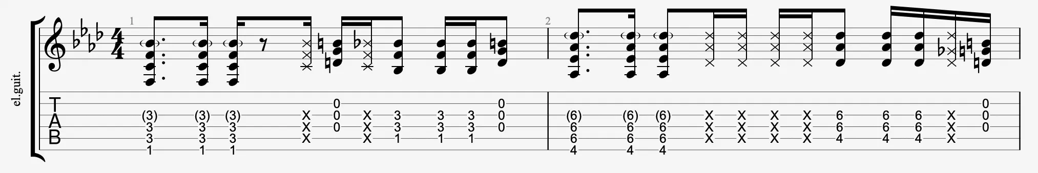 Notes étouffées