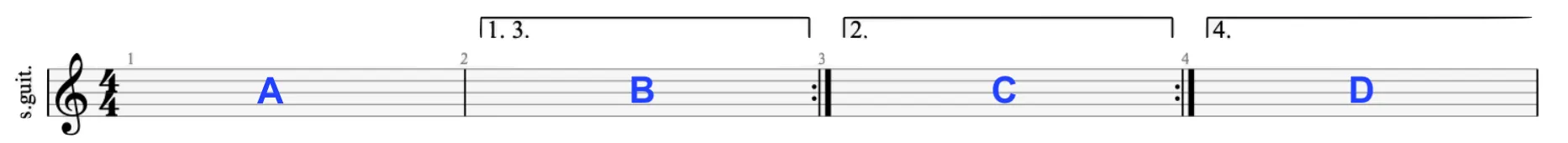 Exemple case de répétitions