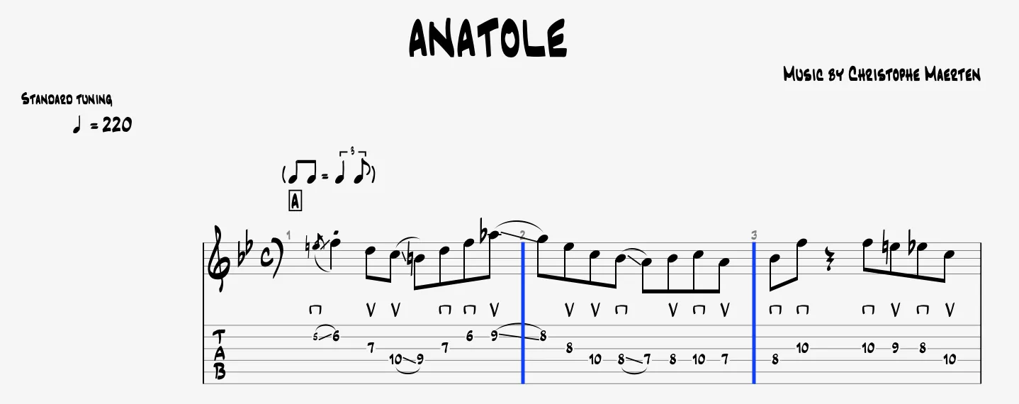 Exemple barres de mesure étendues