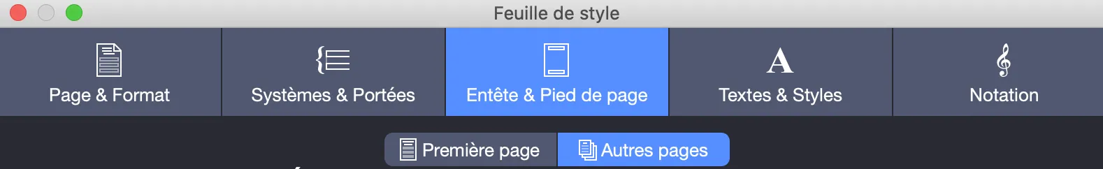 Accès Autres pages