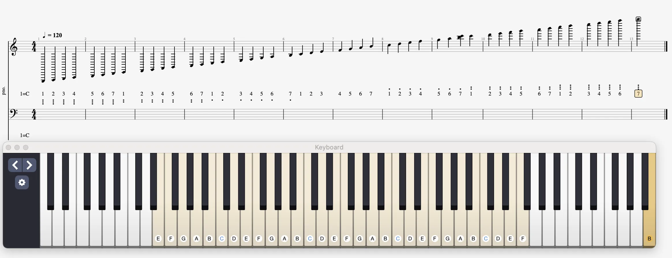 Illustration octaves