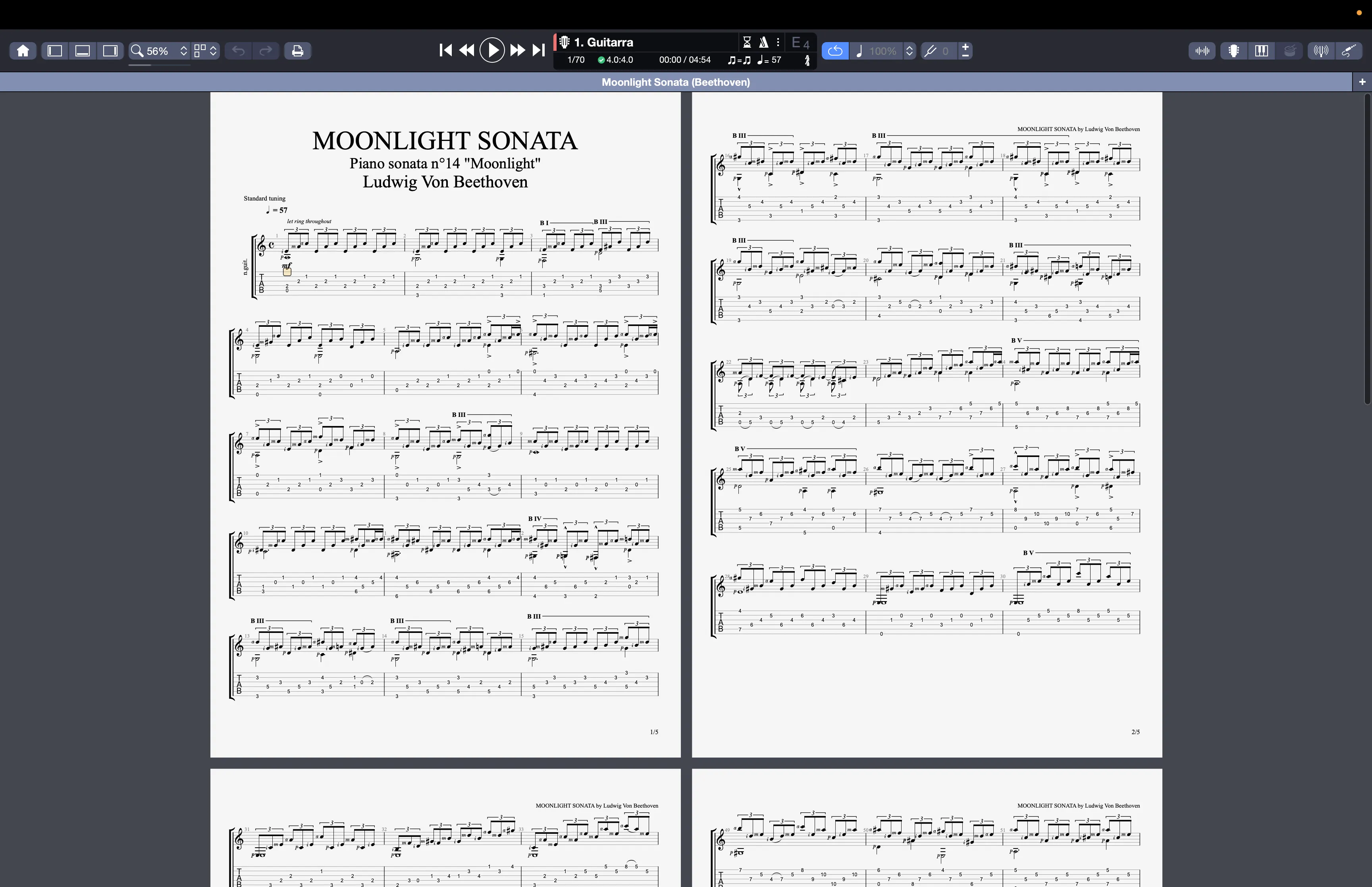 Mode page - grille