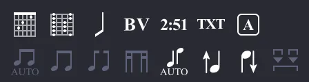 Symboles liés à l’annotation dans la palette