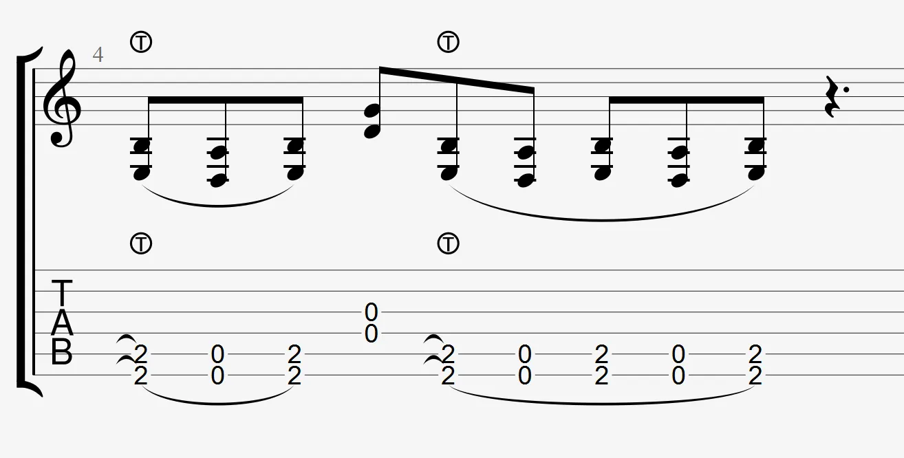 Tapping main gauche