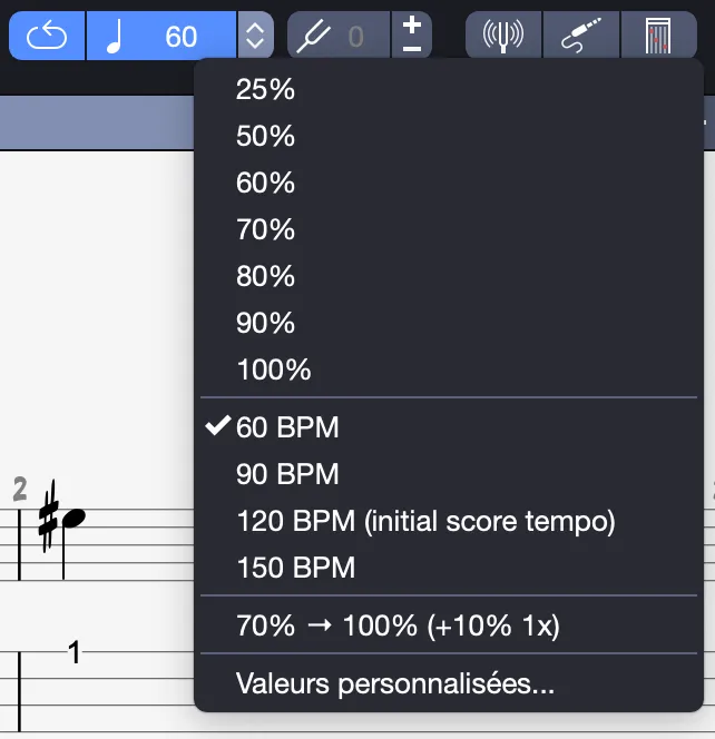 Option tempos fixes