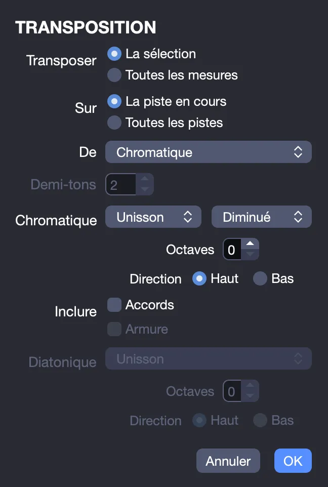 Transposition chromatique