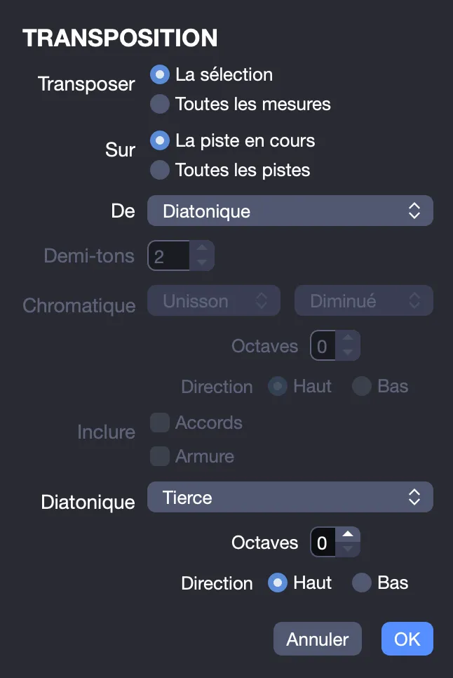 Transposition diatonique