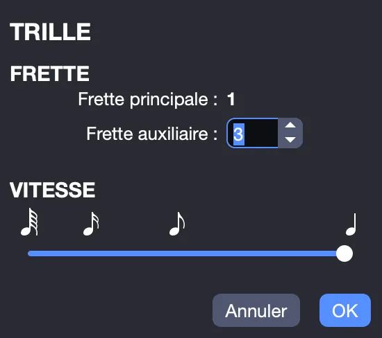 Fenêtre trille