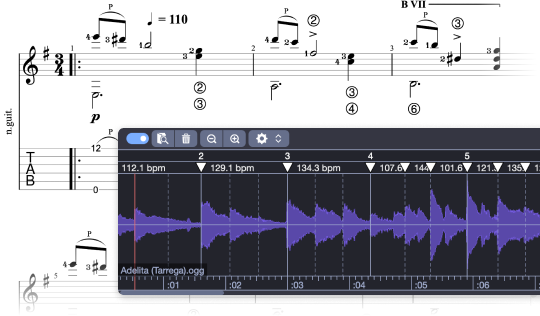 Use the audio track to transcribe faster