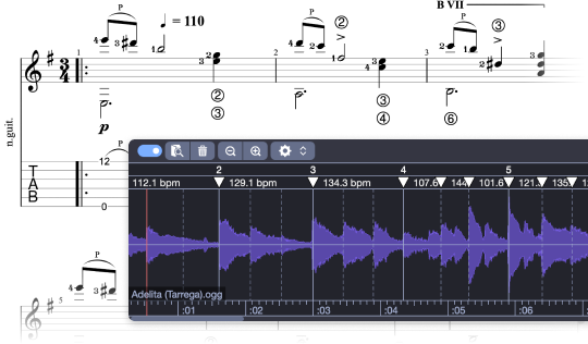 Profitez de la piste audio pour transcrire plus vite